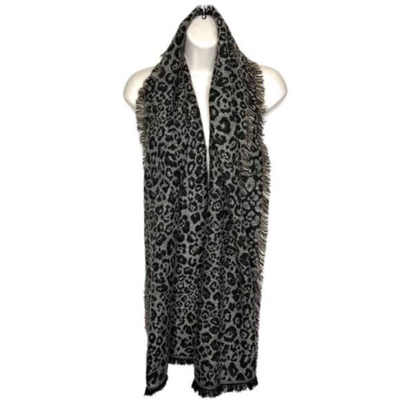 Merona Large Oversized Animal Print Leopard Scarf Wrap NWT - Picture 3 of 15